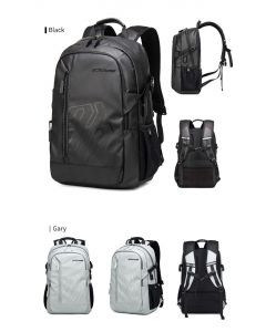 Arctic Hunter Light Outdoor Men's Backpack 15.6 Inch Multifunction Large Capacity Waterproof - 387 Black