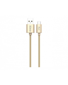 Iconz XBR05G Braided Aluminum Micro USB Cable Gold