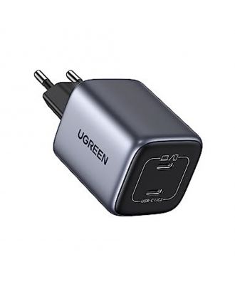  UGREEN Nexode 45W Dual USB-C PD GaN  Fast Charger Space Gray