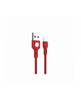 Iconz XBR04R Bazix Micro USB Cable Red