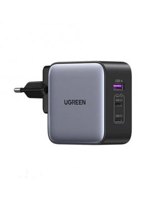  UGREEN Fast Charger GaN 1USB-A&2USB-C  65W Black