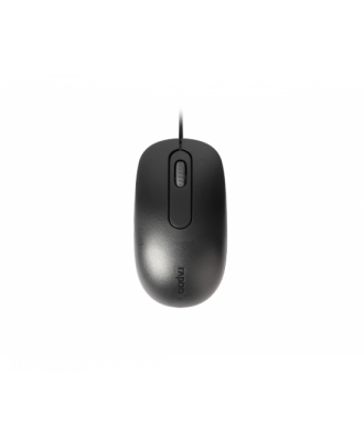Rapoo N200 Wired Optical Black Mouse