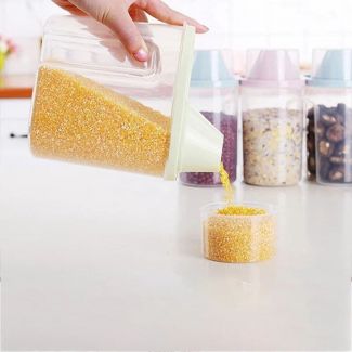 حافظ بقوليات بلاستيك صحي 1.5 لتر